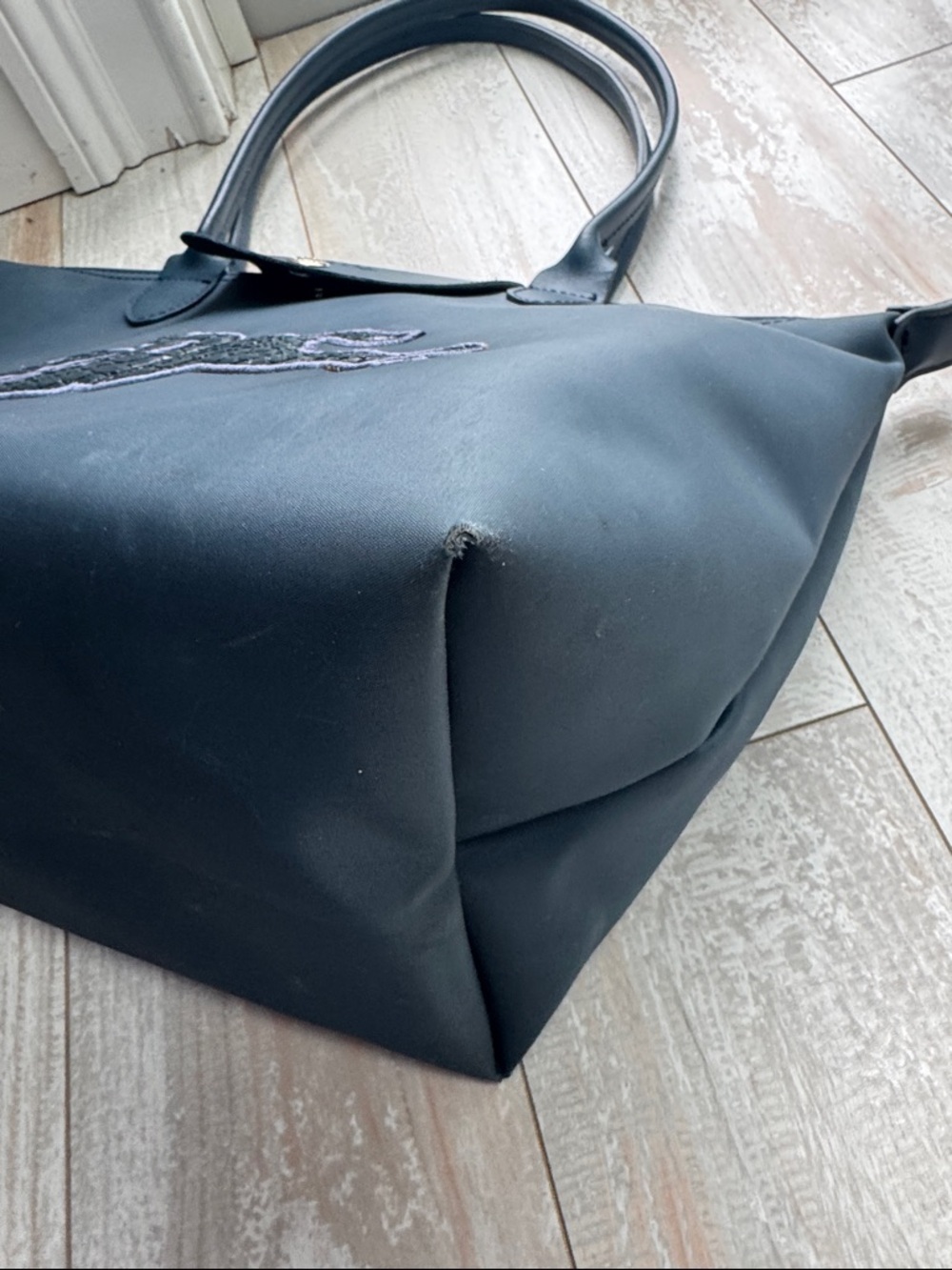 Long Champ Victoire Limited Edition Small Navy Bag - Picture 9 of 15
